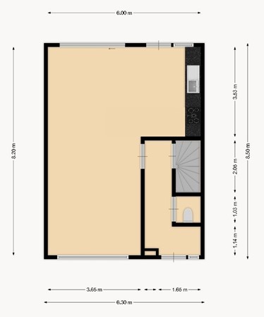 Floorplan - De Butstraat 15, 4561 LS Hulst